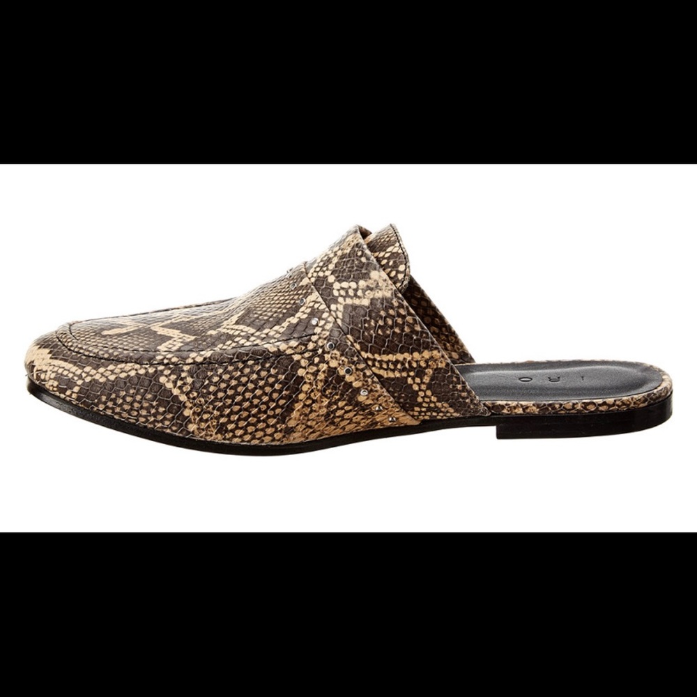 Brand New IRO Embossed Leather Mules